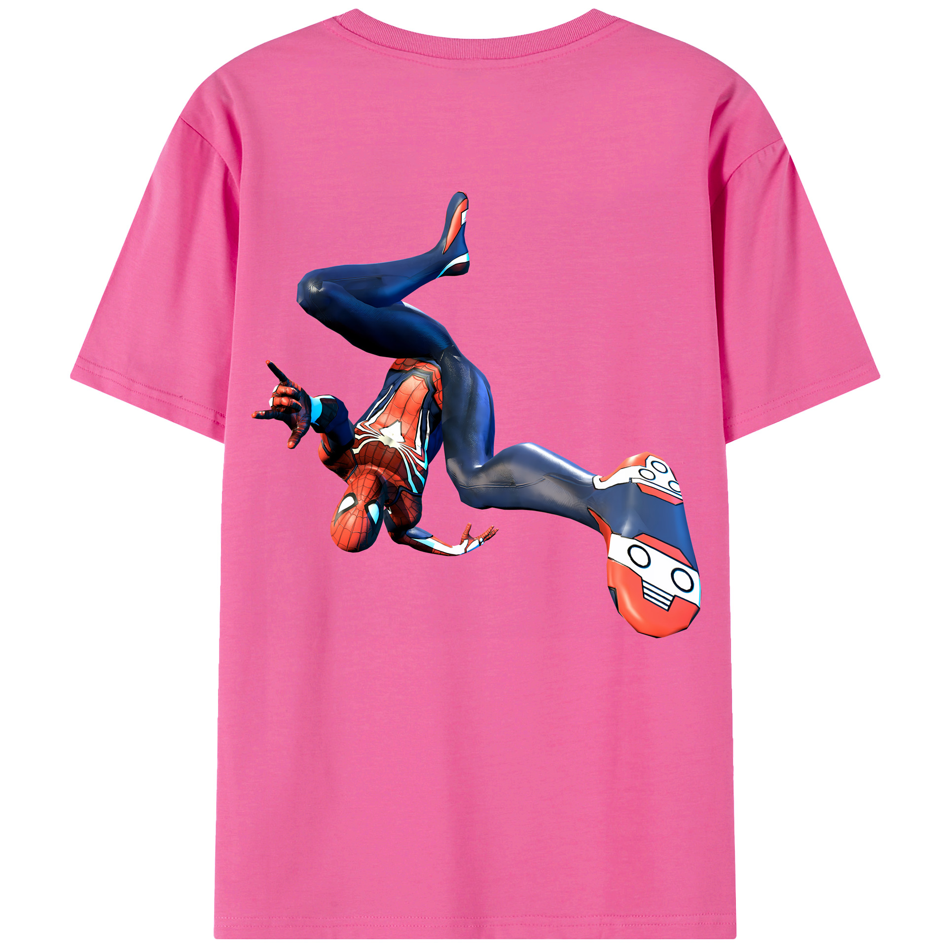 （画像用） Spider Man スパイダーマン レディース半袖Tシャツ(バックプリント)